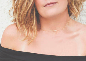 Dainty Gold Necklace - 14 Karat Gold -  Simple Necklace