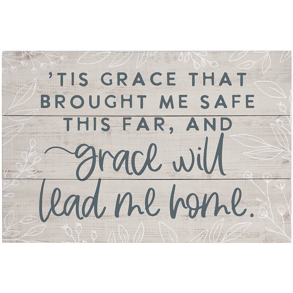 Grace Will Lead Home - Rustic Pallets