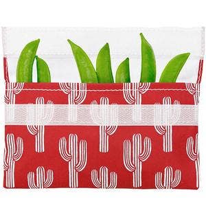 Reusable Red Cactus Snack Bag