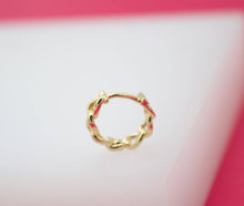 Load image into Gallery viewer, Huggies, Cuban Curb Designed, 18K Gold Filled
