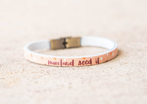 Mustard Seed It Leather Bracelet (flair collection)