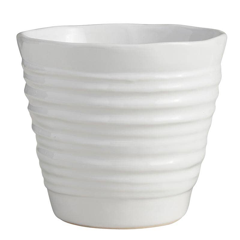 Ivory White Pot Lrg