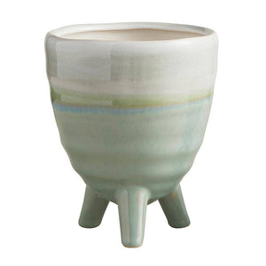 3 Leg Aqua Stone Pot - Large