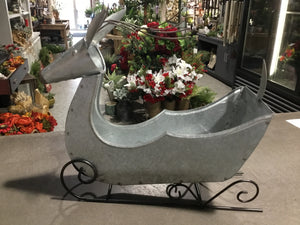 Christmas reindeer sleigh