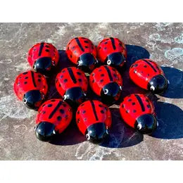 Glass Ladybug Sitter